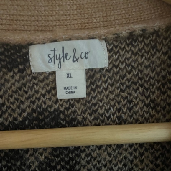 STYLE & Company Cardigan. XL soft acrylic blend. Like new! - Picture 5 of 6